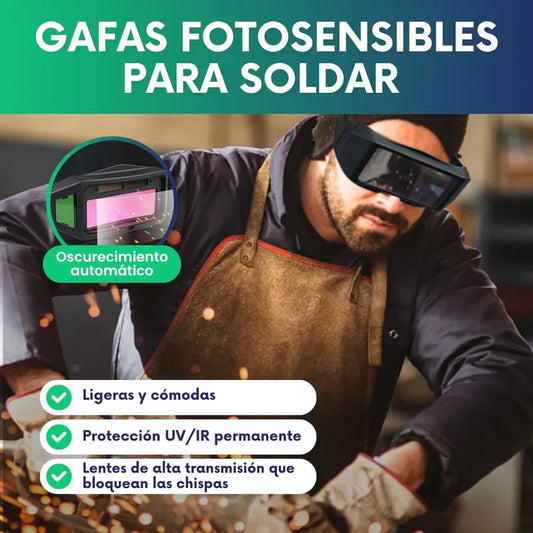 Gafas fotosensibles para soldar - Oscurecimiento automático