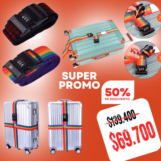 SecureStrap® Correa de Equipaje Antirrobo con Bloqueo