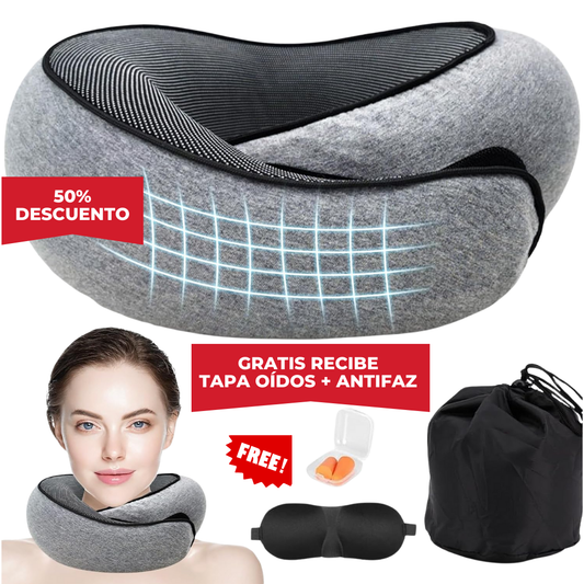 WanderPro® Almohada de Viaje para el dolor de Cuello.