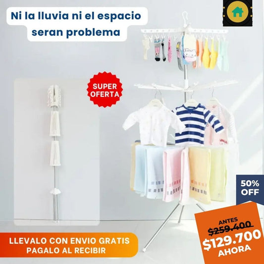 Seca360® Tendedero 🧦 Plegable 3 Niveles De secado Rápido